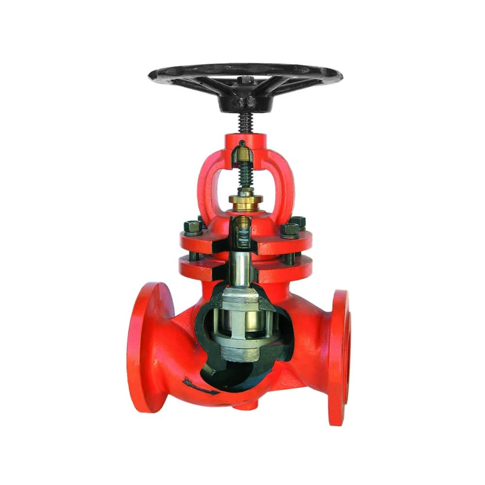 Válvula globo a pistón hierro conexión bridada - Imagen 2