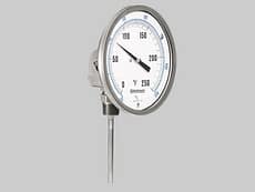 Termómetro bimetalico inoxidable Angular