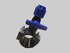 Abrazadera con LLave de paso