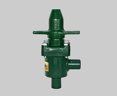 Válvula de paso en ángulo con capuchón