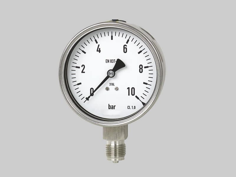 Manómetros Totalmente inoxidable
