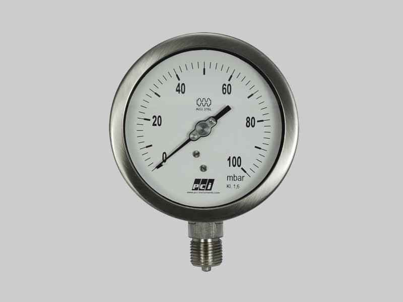 Manómetros Baja presión Inoxidable