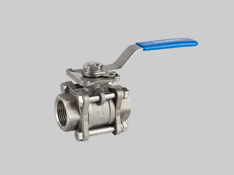 Válvula esférica 3 Cuerpos Acero inoxidable NPT