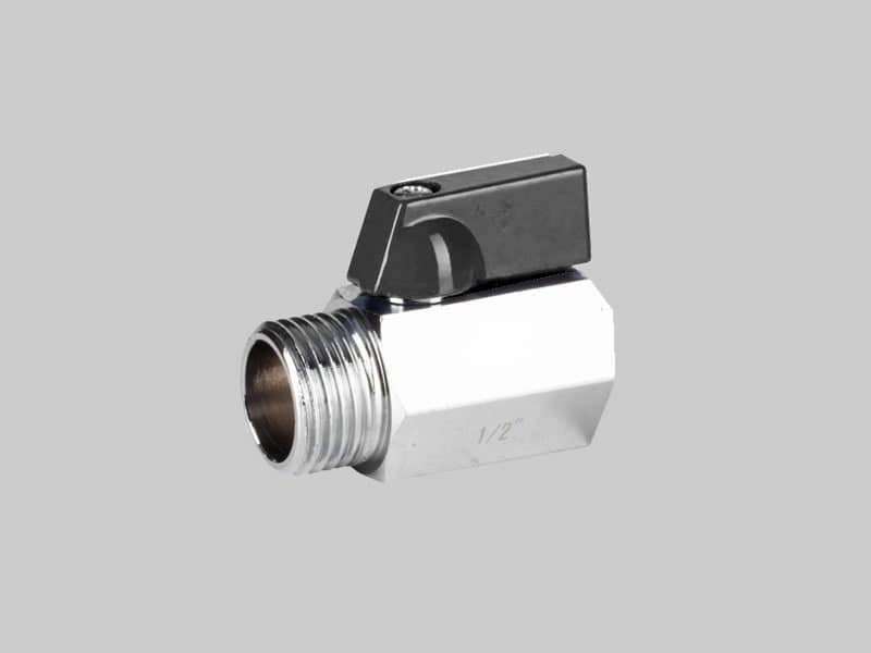 Válvula mini esférica macho-hembra