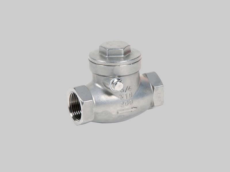 Válvula retención a clapeta oscilante inoxidable PN 16