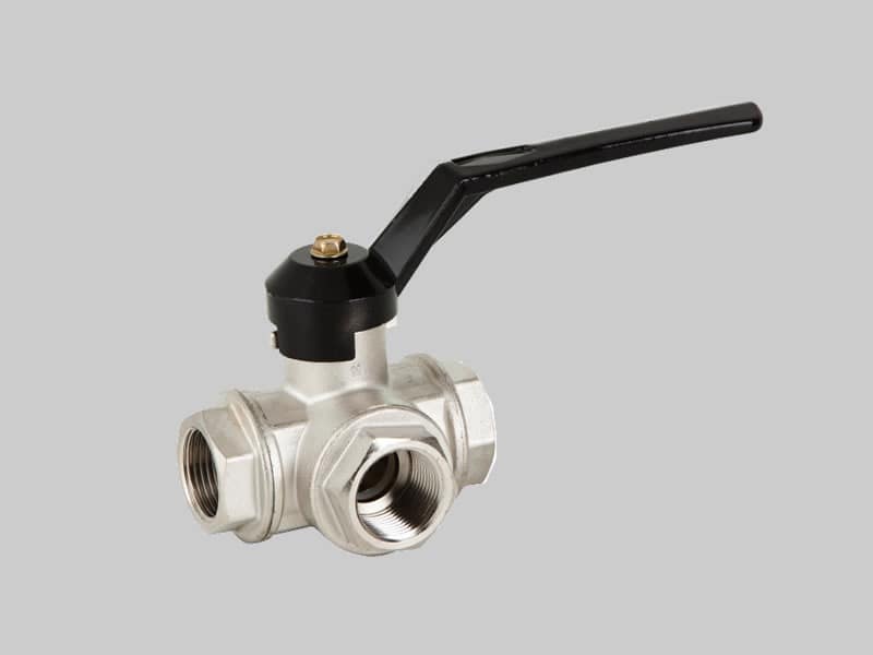 Válvula esférica 3 vías Tipo T