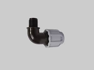 Codo Racord Rosca Macho a 90°