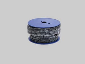 Empaquetadura sintética de fibras carbonizadas y PTFE