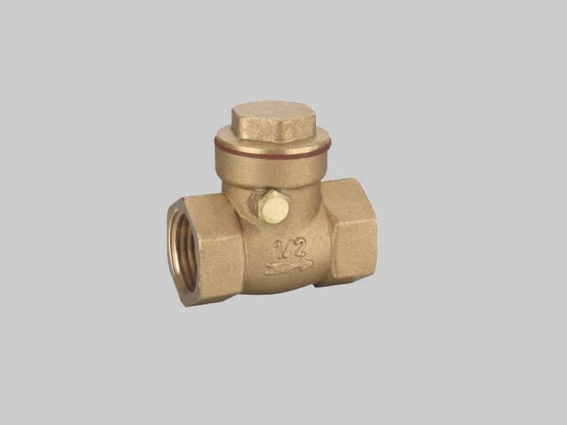 Válvula retención a clapeta 90º bronce