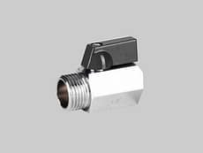 Válvula mini esférica macho-hembra