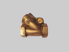 Válvula retención a clapeta Bronce 45º Serie 300