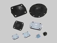 Diafragmas para válvulas tipo vertedero