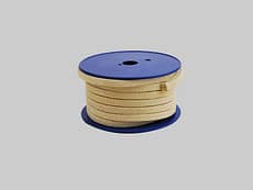 Empaquetadura de filamentos de aramida impregnada con PTFE
